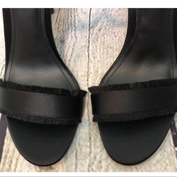 Sold in bundle 🎉HOST PICK 🎉🖤 Heels Black Satin Pollee/ Will b receiving more - Picture 3 of 7